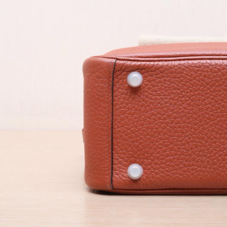 HERMES(愛馬仕) Lindy Mini 6C古銅色 TC皮 Z刻 金扣-3