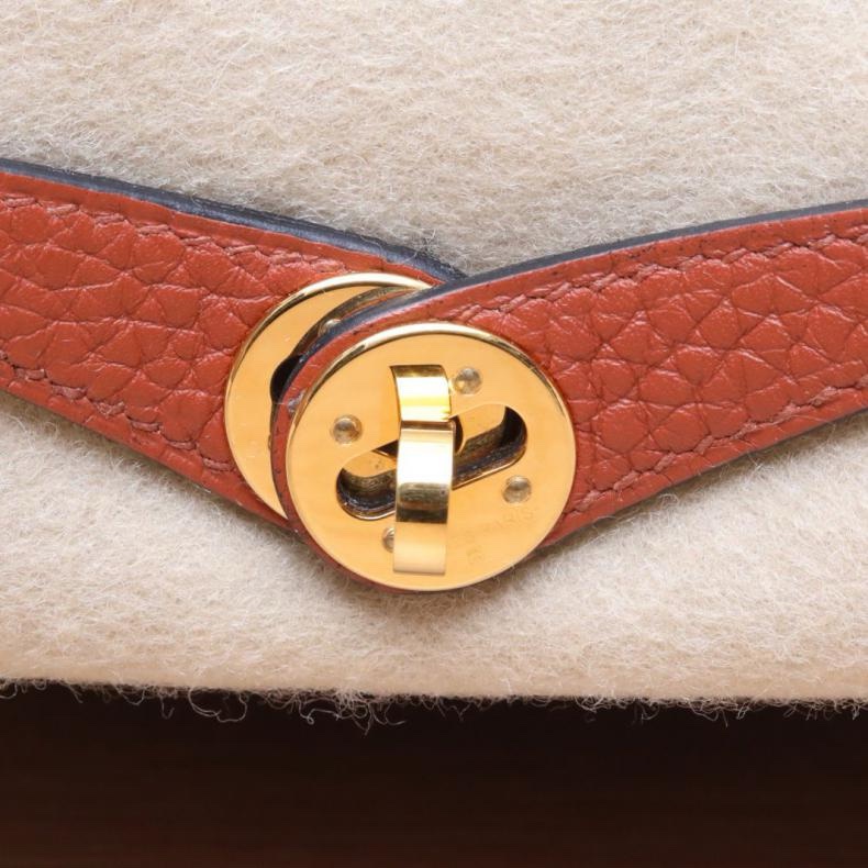 HERMES(愛馬仕) Lindy Mini 6C古銅色 TC皮 Z刻 金扣-5