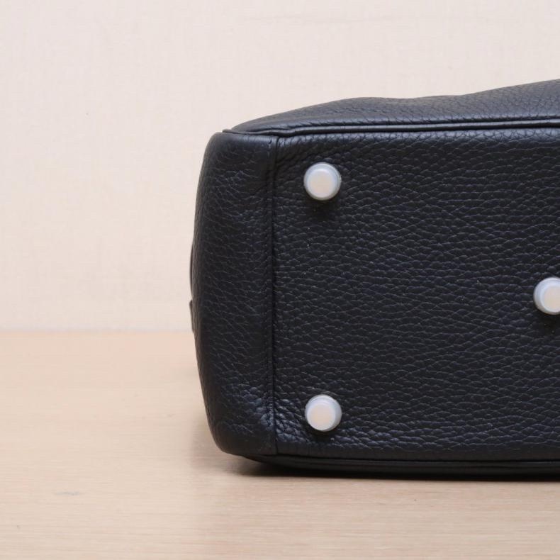 HERMES(愛馬仕) Lindy 26 89黑色 TC皮 Y刻 金扣-3