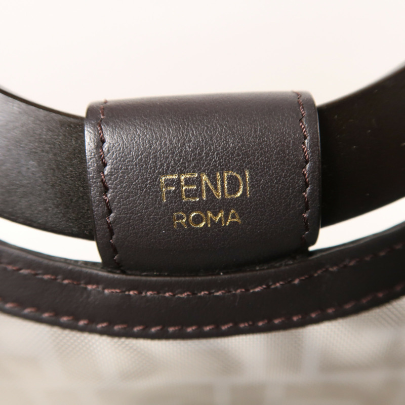 FENDI 尼龍Runway金扣手挽肩背兩用袋-5