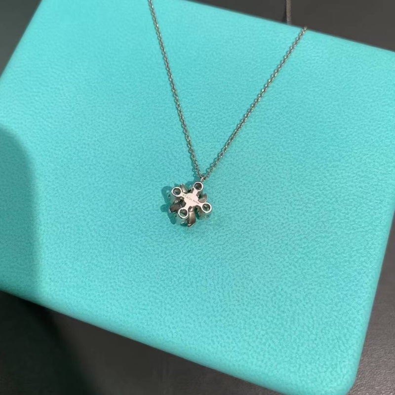 Tiffany 蒂芙尼  lynn 白金鑲鑽項鍊-4