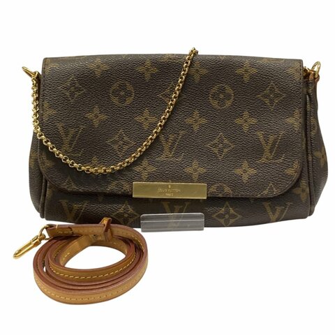 LOUIS VUITTON 路易威登 M40717 Favorite PM PVC帆布 肩背包 棕色老花