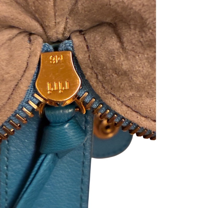 Bottega Veneta 寶緹嘉 經典 Intrecciato 編織小羊皮 短提把手提包 24x12x10cm 亮麗藍綠色 (近全新)-16