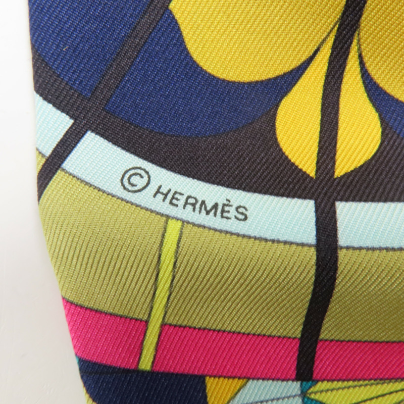 HERMES 絲質Twilly絲巾-5