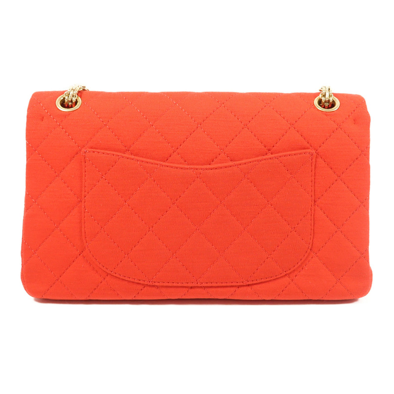 CHANEL 帆布2.55金扣鏈帶肩背袋-1