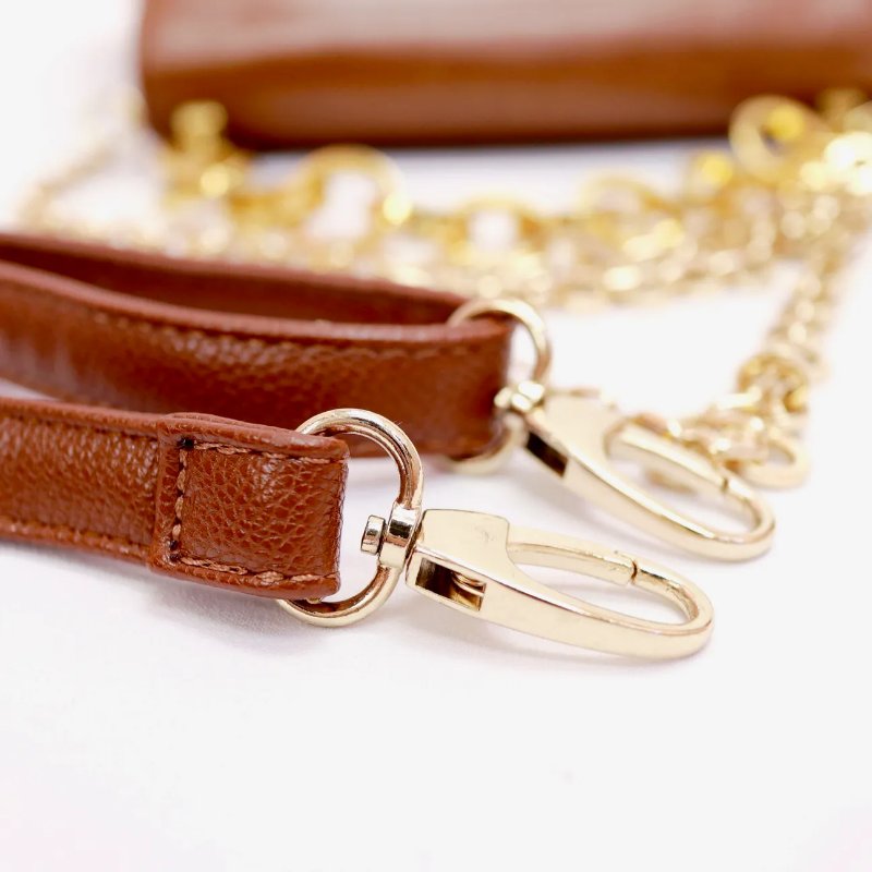 Salvatore Ferragamo 中古品 啡色 皮革單肩包 手袋-7