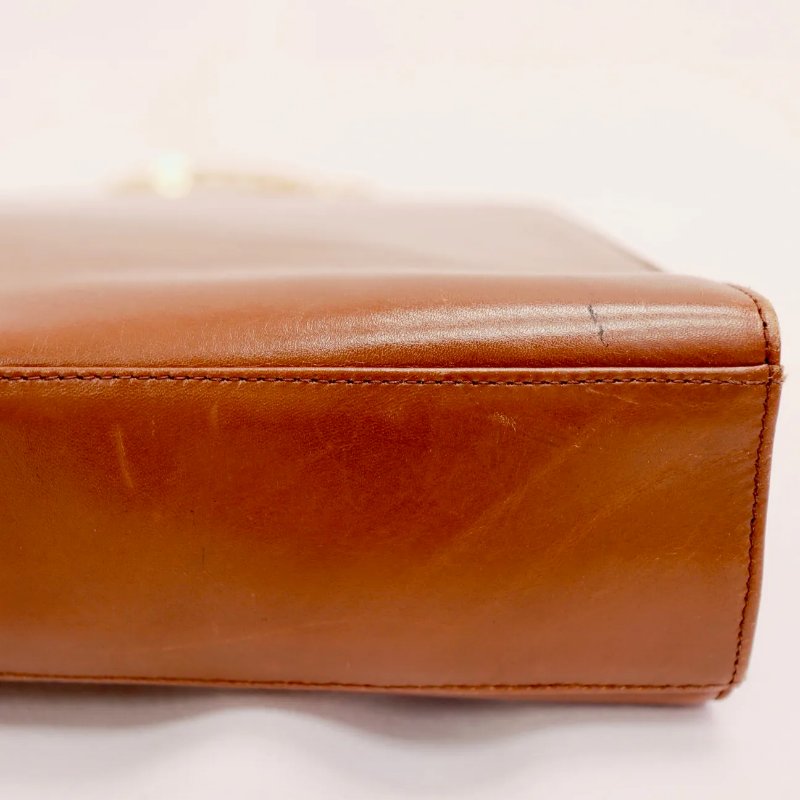 Salvatore Ferragamo 中古品 啡色 皮革單肩包 手袋-12