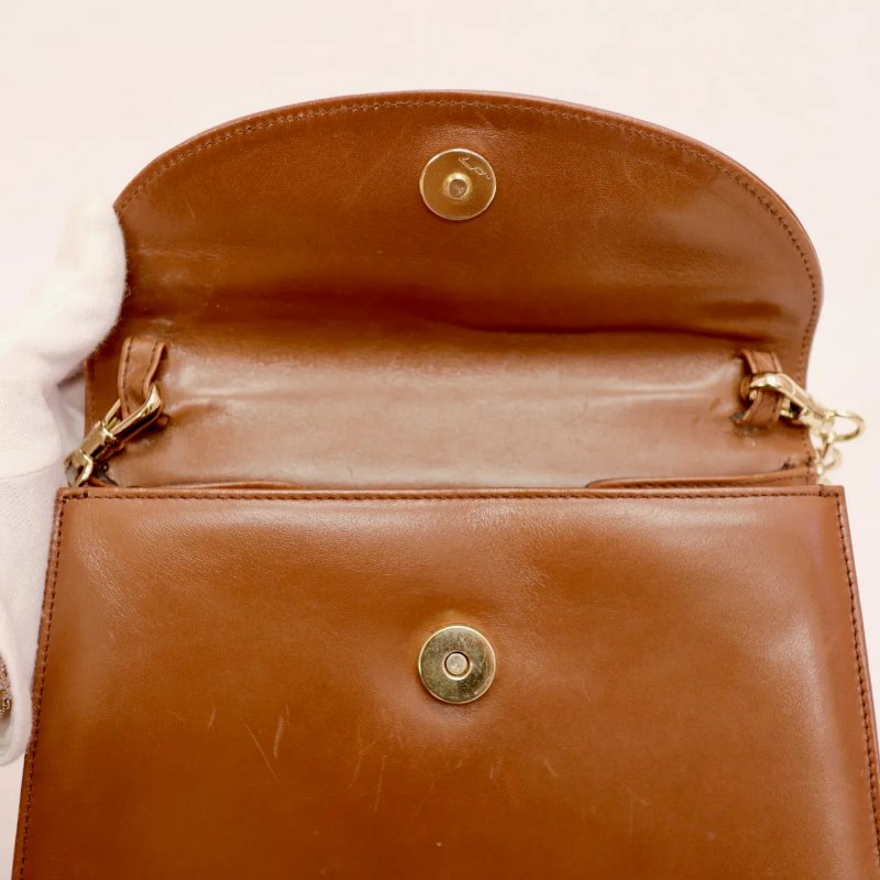 Salvatore Ferragamo 中古品 啡色 皮革單肩包 手袋-15
