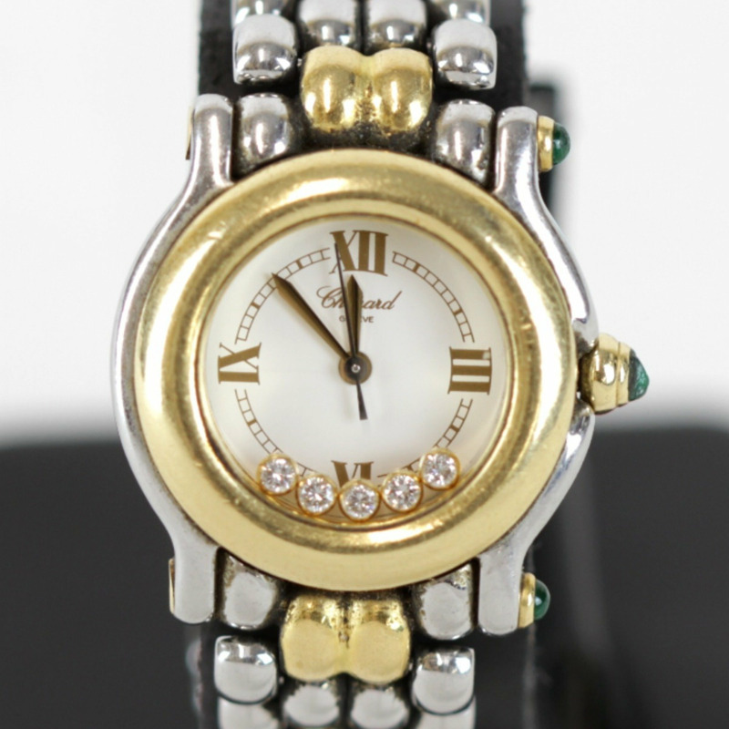Chopard Happy Sport 82 8278-22 女士石英腕錶，18K 黃金-0