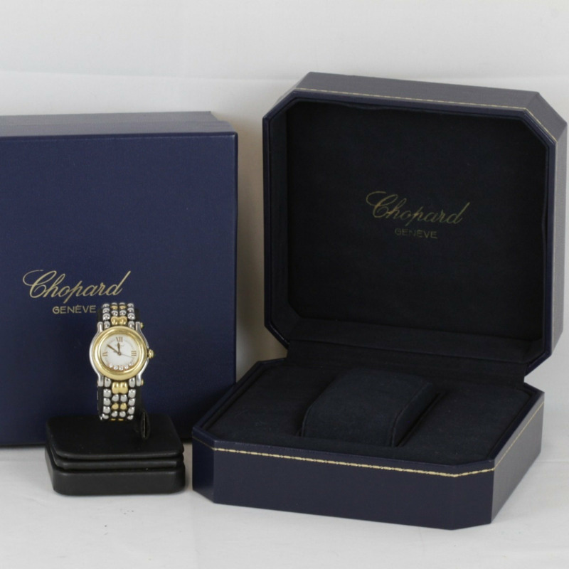 Chopard Happy Sport 82 8278-22 女士石英腕錶，18K 黃金-9