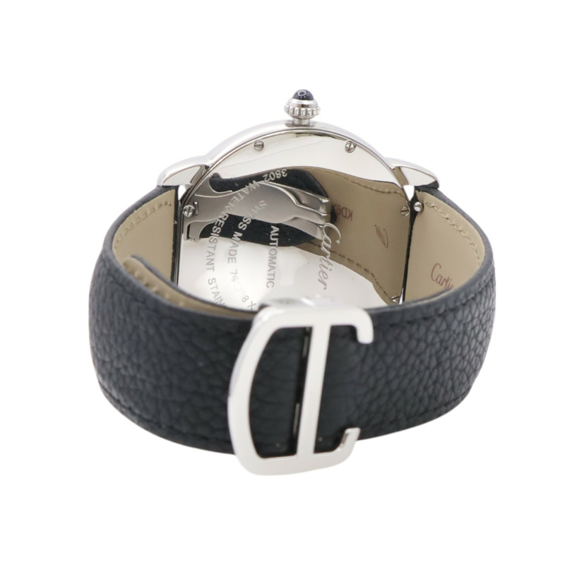 白色錶盤 皮帶 不鏽鋼 Ronde Solo de Cartier 腕錶 W6701010-4