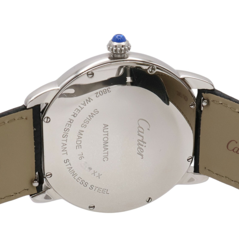 白色錶盤 皮帶 不鏽鋼 Ronde Solo de Cartier 腕錶 W6701010-6