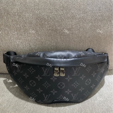 LV經典Discovery PM Eclipse印花帆布腰包 M46035晶片款
