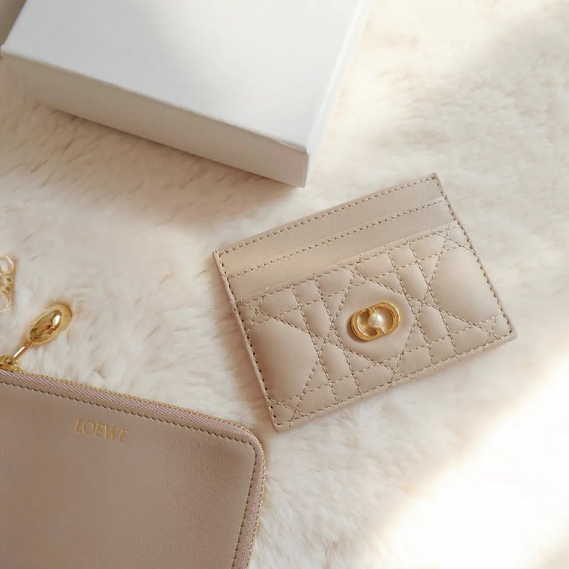 Dior Jolie Freesia Card Holder 仿珍珠卡片包 咭包-7