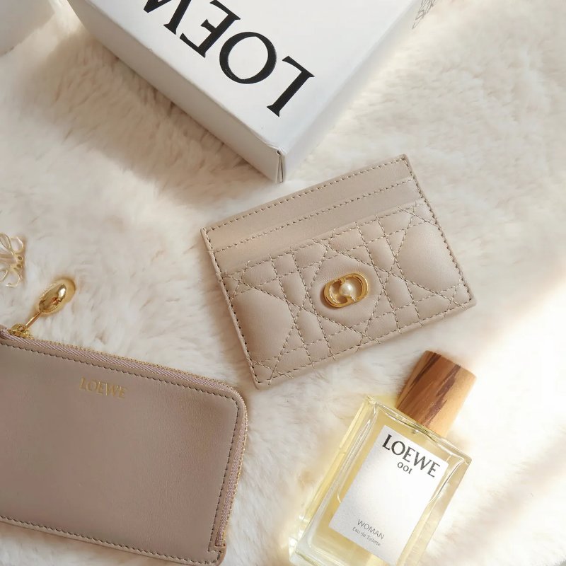 Dior Jolie Freesia Card Holder 仿珍珠卡片包 咭包-9