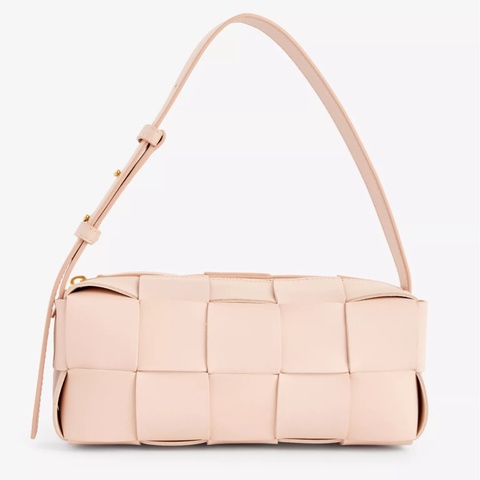 Bottega Veneta 櫻花粉🌸皮革肩背包