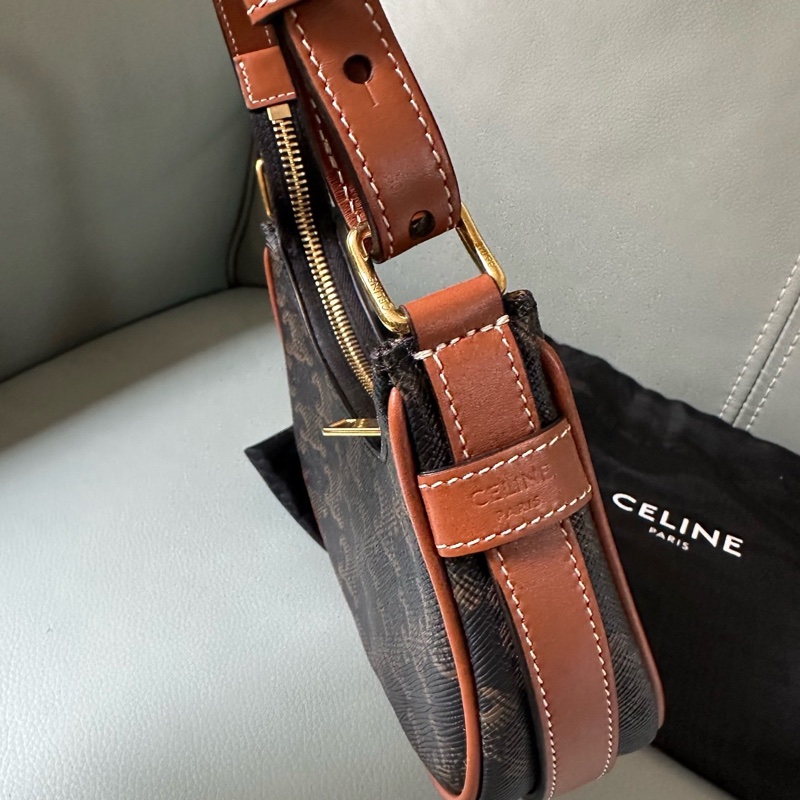 Celine 賽琳mini老花凱旋門豌豆包,尺寸16x8.5x4cm,成色98新-6