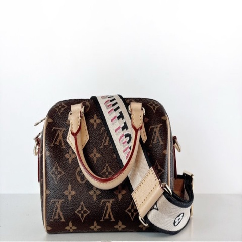 二手 LV speedy20 黑色揹帶款