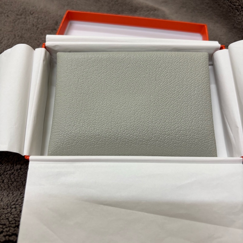 Hermes calvi duo 8O珍珠灰 山羊皮-1