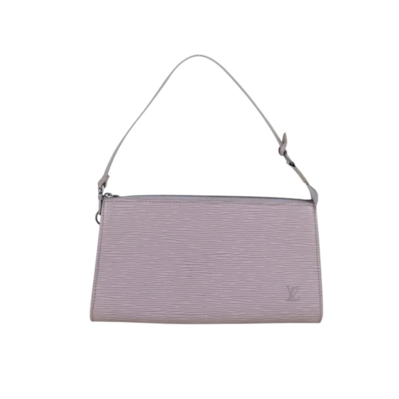 「JL精品代購」 9新 LV淡紫色水波紋大麻將-0