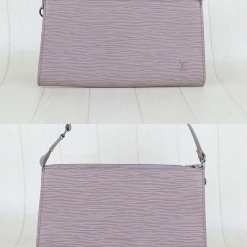 「JL精品代購」 9新 LV淡紫色水波紋大麻將-2