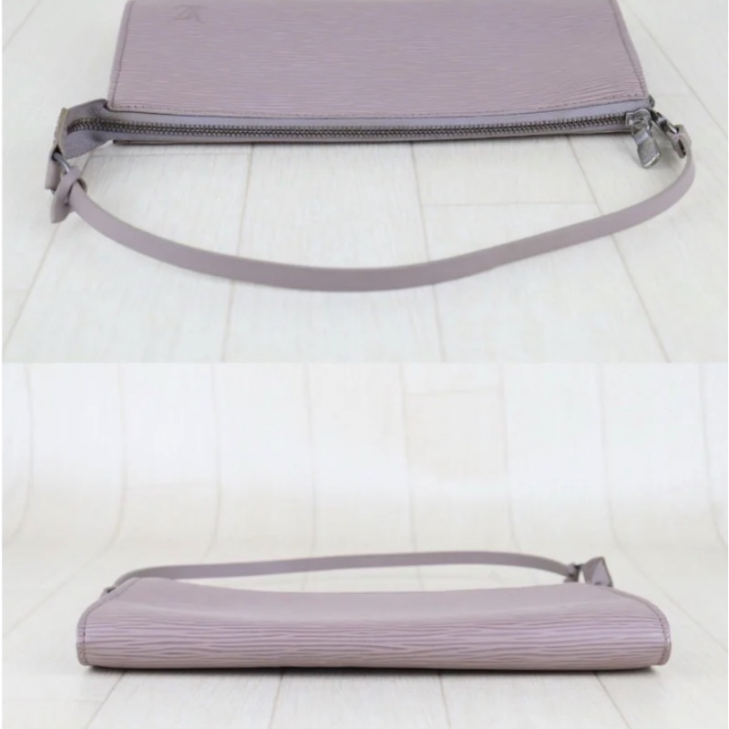 「JL精品代購」 9新 LV淡紫色水波紋大麻將-4