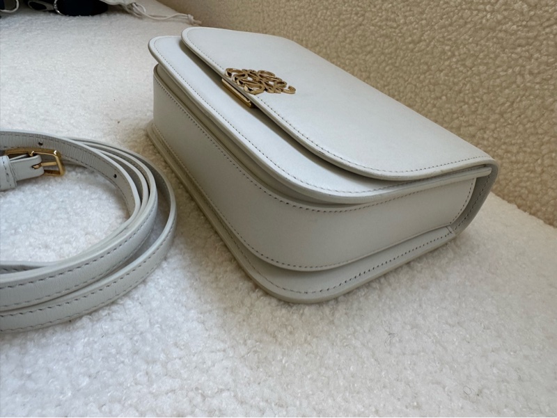 99新Loewe羅意威Goya單肩包，米白色，尺寸22x15cm-3