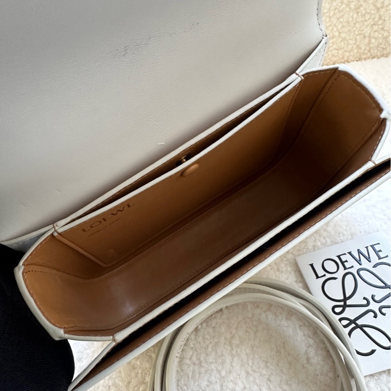 99新Loewe羅意威Goya單肩包，米白色，尺寸22x15cm-8