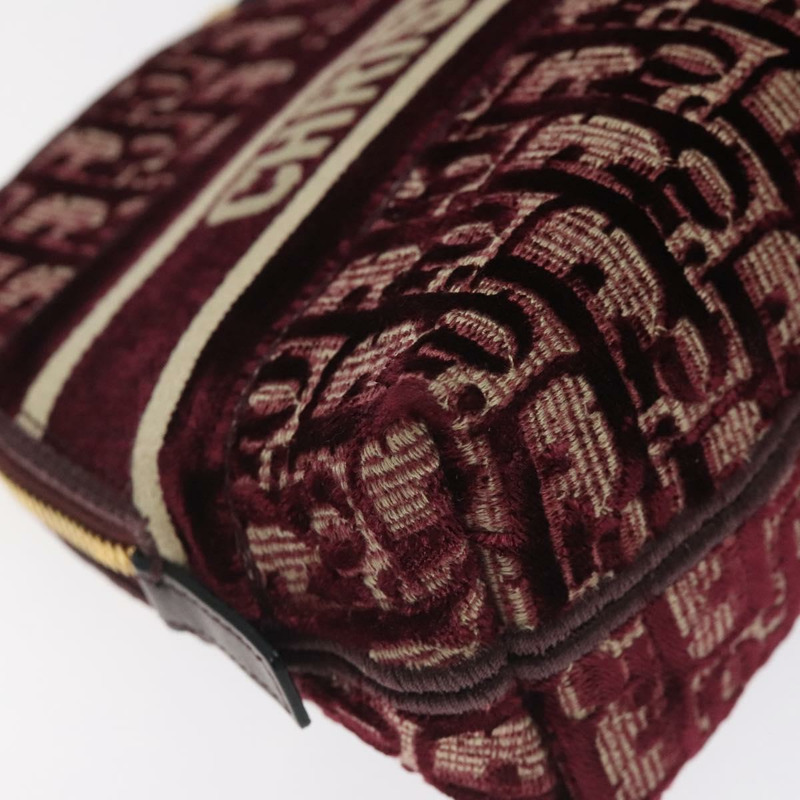【日本直送】Christian Dior Trotter 帆布手拿包 紅金 正品 127532-9