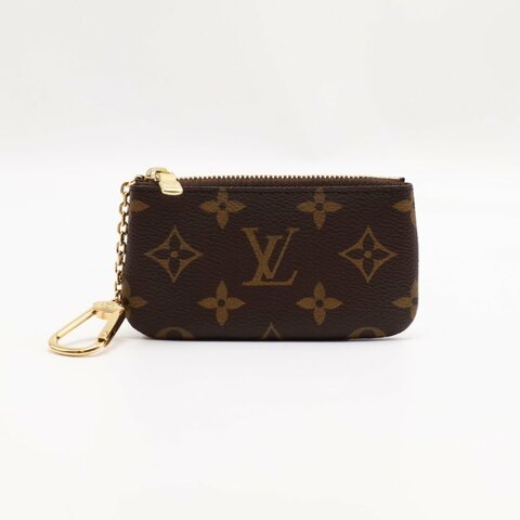 LOUIS VUITTON 老花鑰匙釦拉鍊零錢包