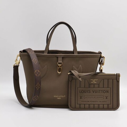 LOUIS VUITTON Neverfull BB - 雙面灰