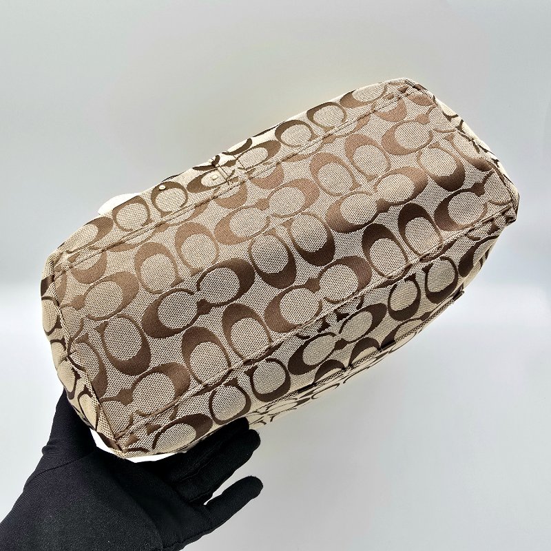 Coach 經典花紋 立體花 托特 單肩包F16276-5