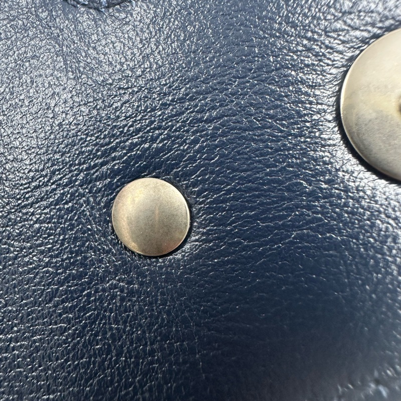 閑置品💫 GUCCI Classic Blue Mini Marmont 藍色銀扣斜肩包-7