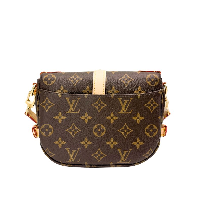 Louis Vuitton 展示品 Saumur BB 帆布兩用馬鞍包(M46740-咖)-2