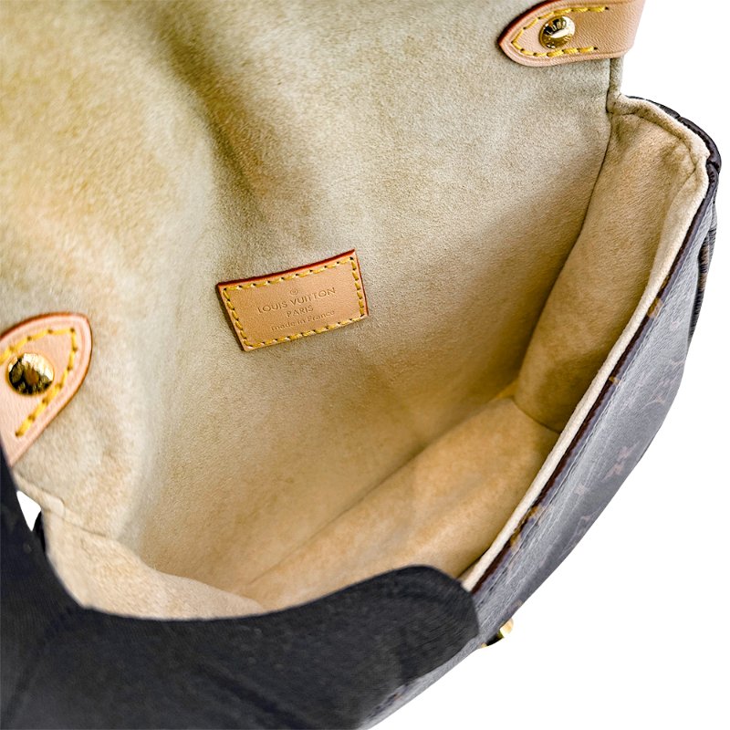 Louis Vuitton 展示品 Saumur BB 帆布兩用馬鞍包(M46740-咖)-4