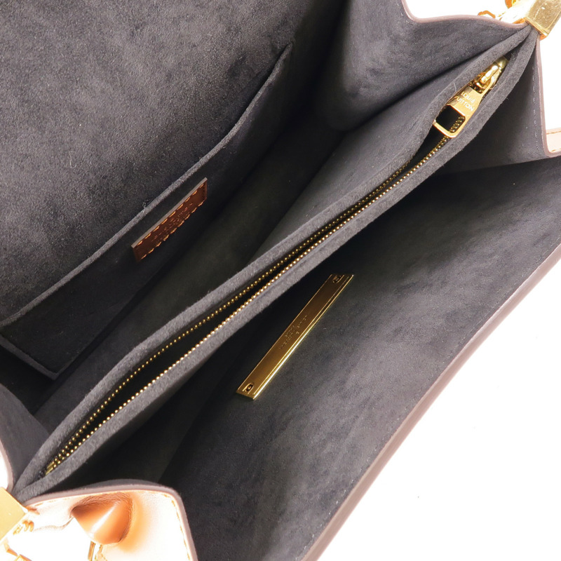 LOUIS VUITTON Monogram Reverse Dauphine MM金扣肩背袋-5