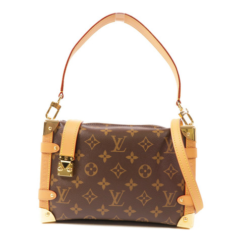LOUIS VUITTON Monogram Side Trunk金扣手挽肩背兩用袋