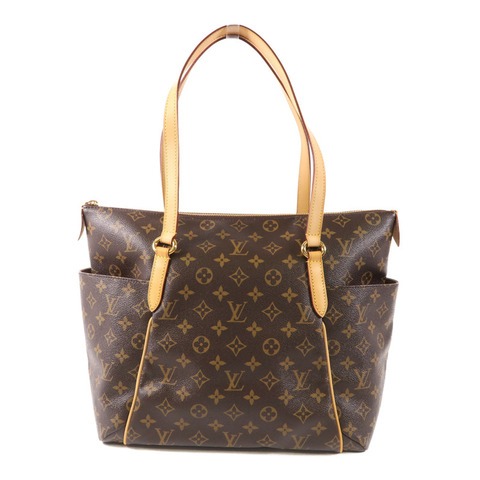LOUIS VUITTON Monogram Totally MM金扣肩背袋棕色
