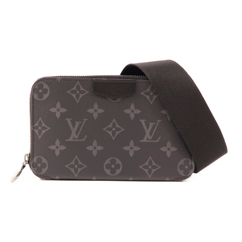 LOUIS VUITTON Monogram Eclipse Alpha銀扣肩背袋