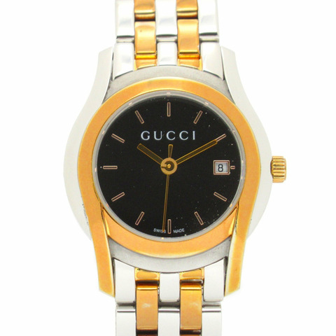 GUCCI 手錶 腕錶 GP（鍍金）不銹鋼女士黑色 5500L