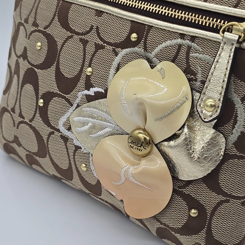 COACH小花麻將包 經典花紋 手拿包-4