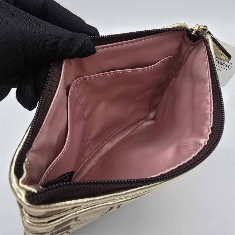 COACH小花麻將包 經典花紋 手拿包-7