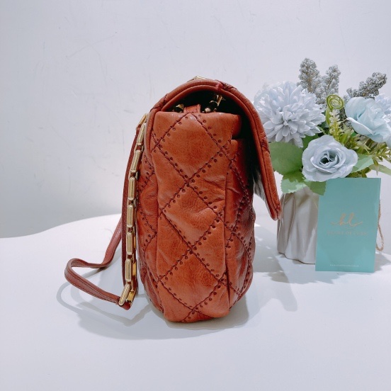 TW4327 Chanel 香奈兒翻蓋 菱格壓紋 雙鏈條肩背包 Big CC Logo Flap Bag-2