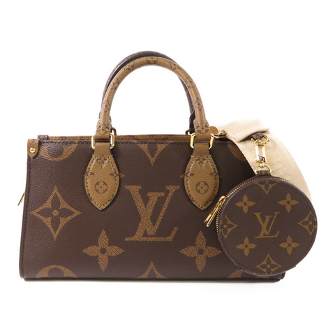 LOUIS VUITTON Monogram Giant Reverse On The Go East West金扣手挽肩背兩用袋