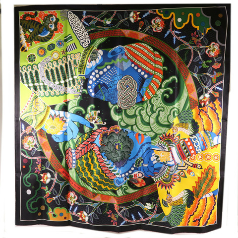 HERMES 絲質Scarf 90X90絲巾