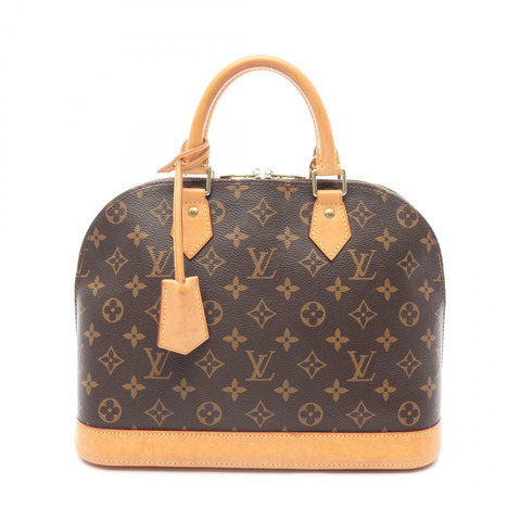 LOUIS VUITTON Alma 手提包 M53151 Monogram 帆布皮革棕色二手女士 LV