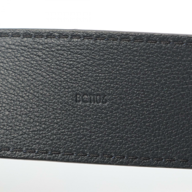 LOUIS VUITTON 皮帶 M9894 皮革海軍藍 二手男款 LV-4