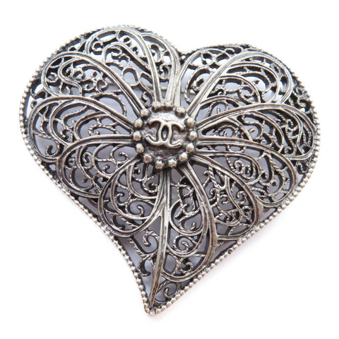 金屬 Heart Motif Brooch 胸針 B15.A