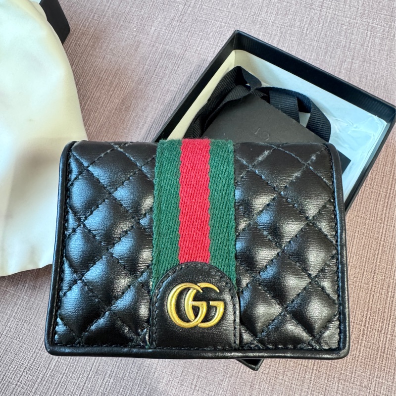 Gucci全真皮短夾-0