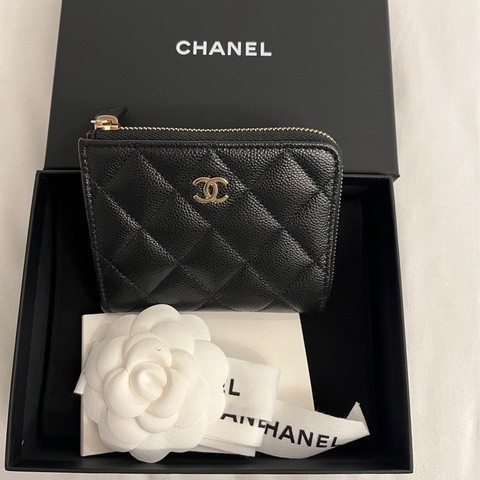 Chanel L型拉鍊短夾
